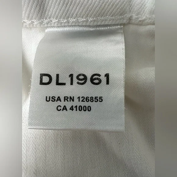 DL1961 Hepburn High Waist Raw Hem Wide Leg Jeans Size 30 - Picture 12 of 13